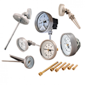 Bimetal thermometers and thermowells