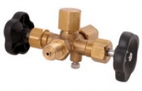 Pressure gauge valve with test port
