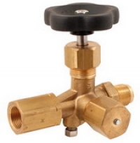 Pressure gauge valve without test port that can be closed separately